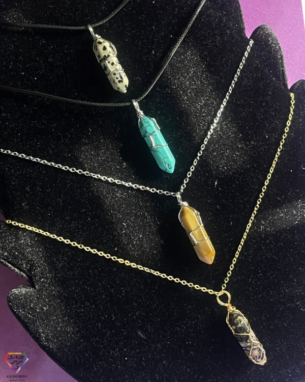 Crystal Point Pendants - Gold