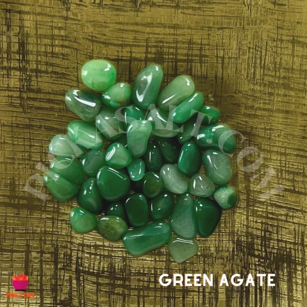 Green Agate Tumbled Stones
