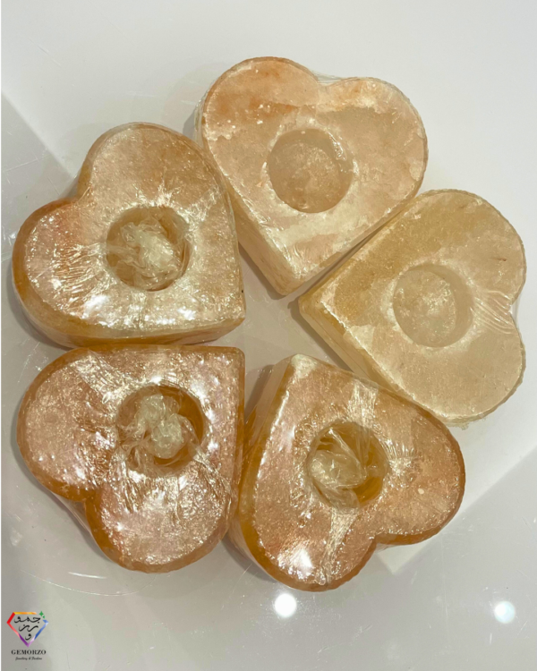 Himalayan Salt Heart Shaped Tealight Candle Holder