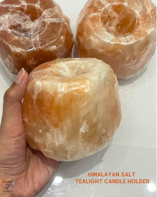 Raw Himalayan Salt Tealight Candle Holder