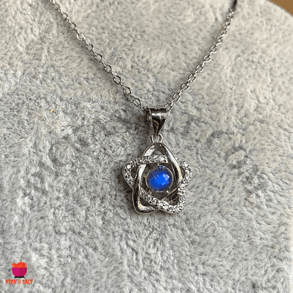 Natural Labradorite Star Pendant