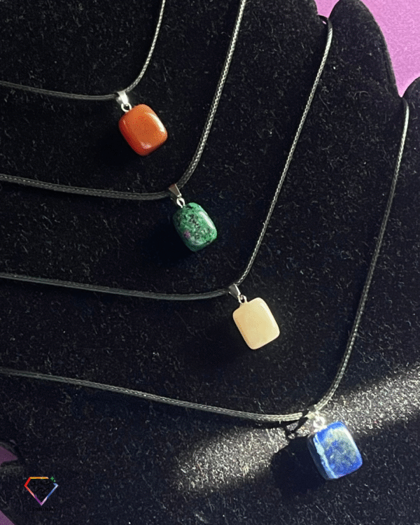 Tumbled Natural Stone Pendants