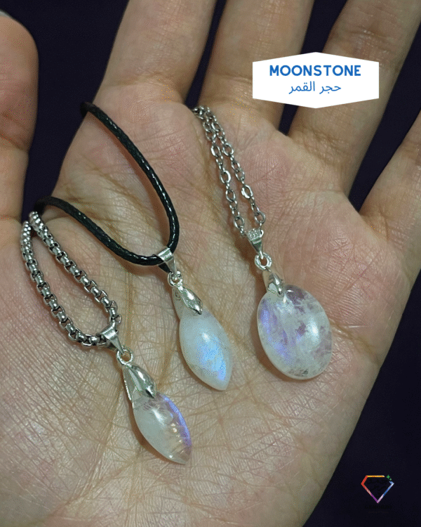 Flashy Moonstone Natural Stone Pendants
