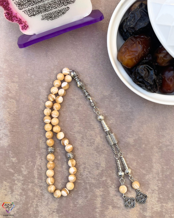 Natural Seashell Misbah - 33 Beads (8mm)